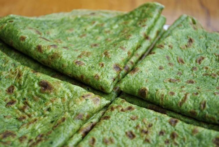 Gluten free spinach cr�pes